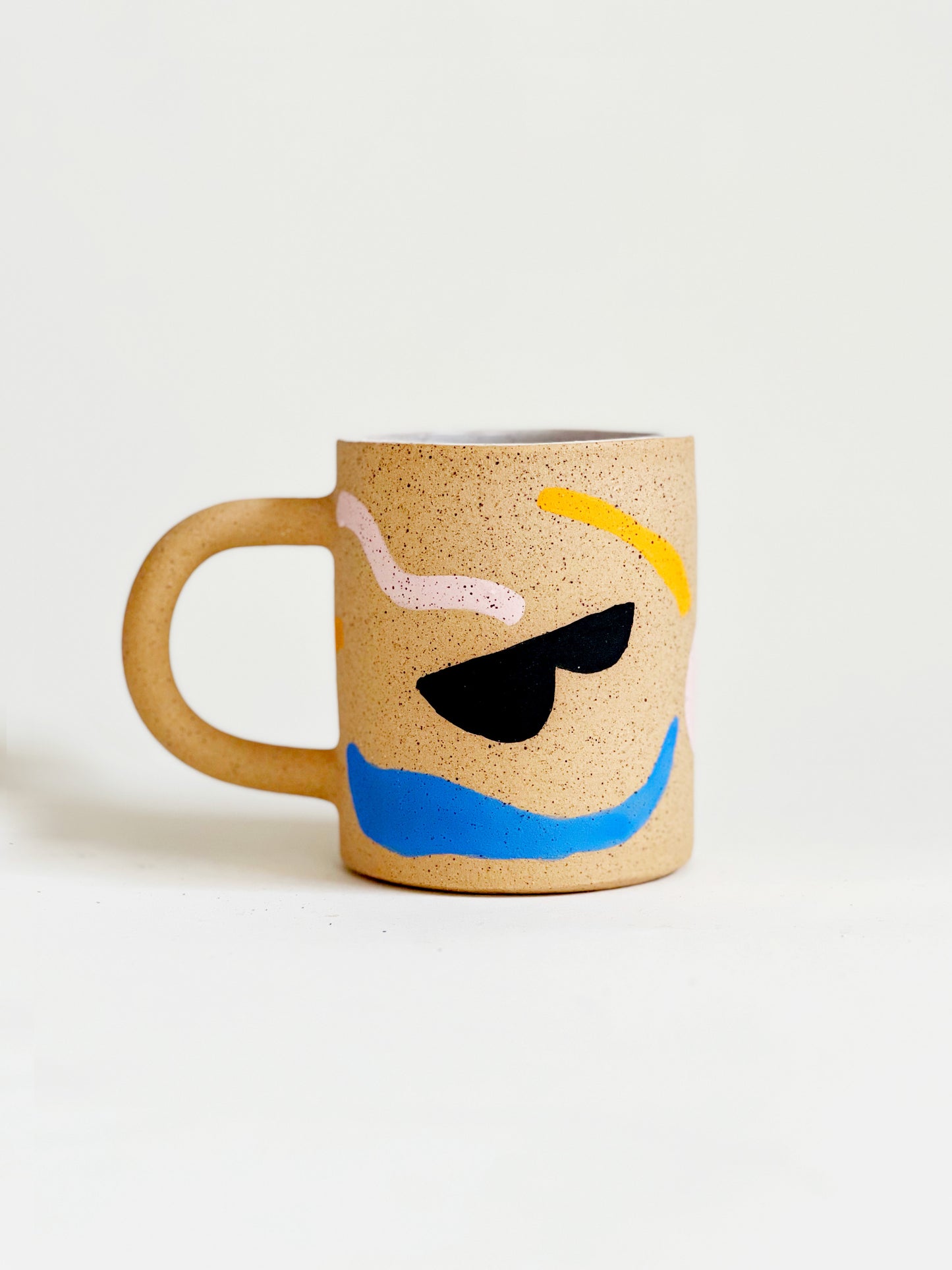 Large Cutout Ocean on Speckles Mug