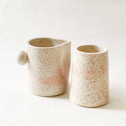 Set of Soft Pink Cloud Cups