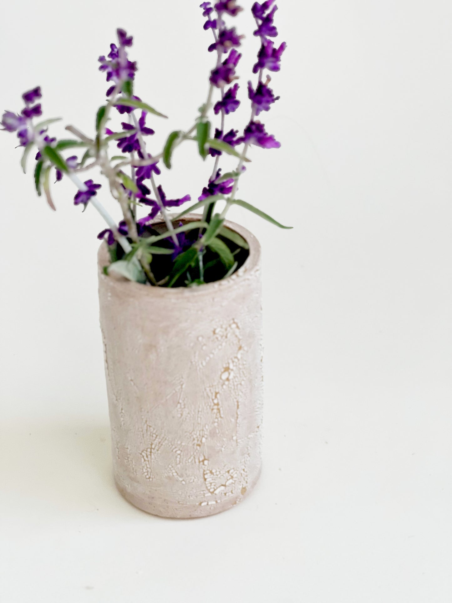 White Texture Vase