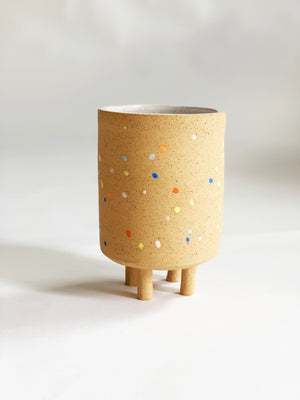 Sprinkles on Speckles Planter with Legs