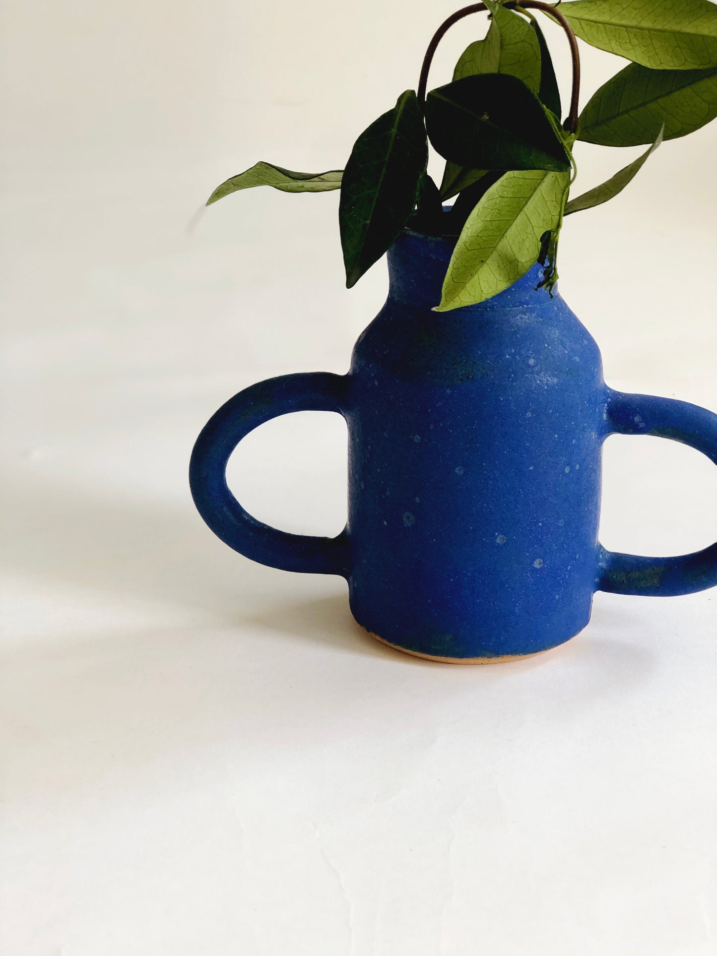 Baby Matte Blue Handmade Vase