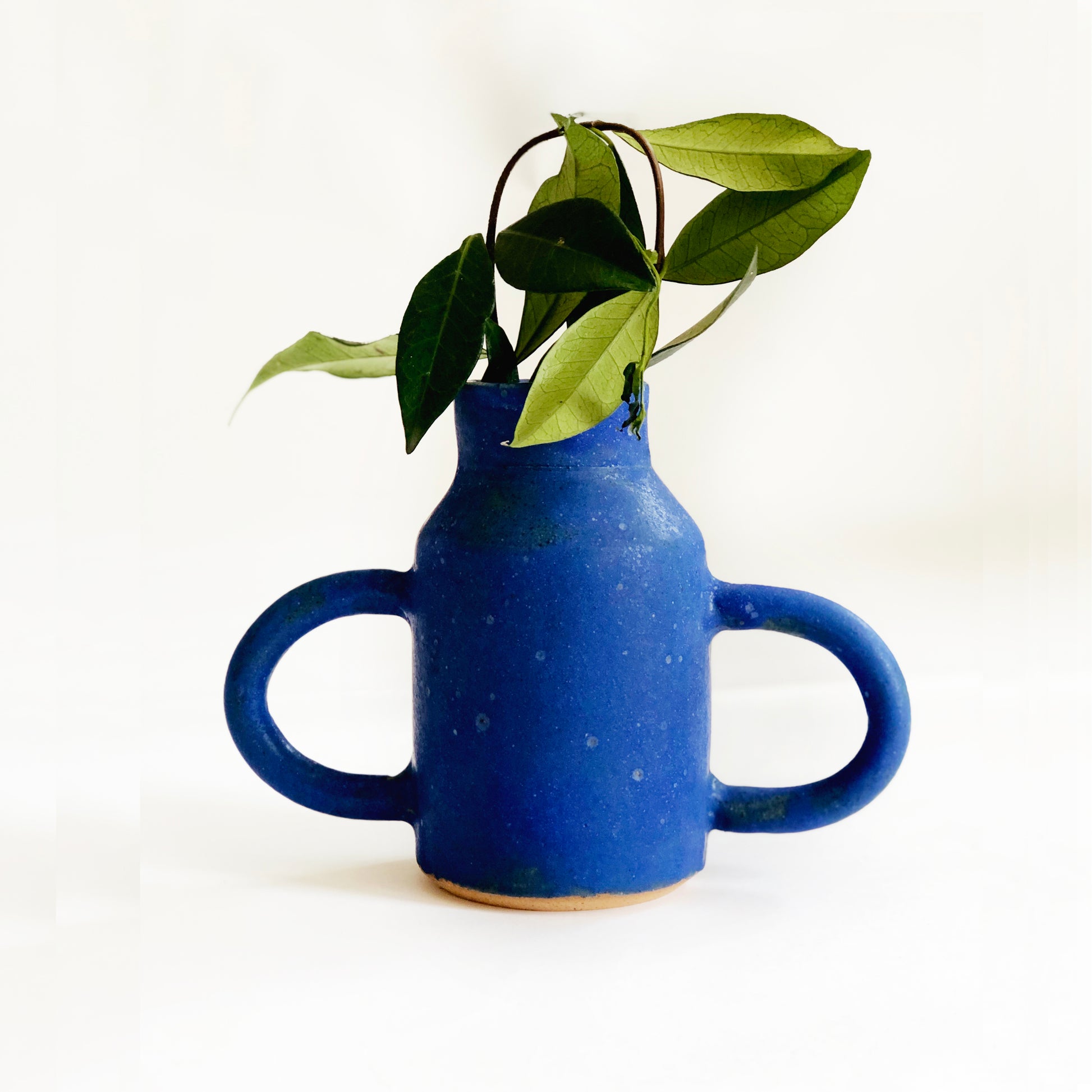 Baby Matte Blue Handmade Vase