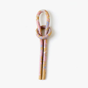 Clay Object 21 - Sorbet Marbled Circle Tie