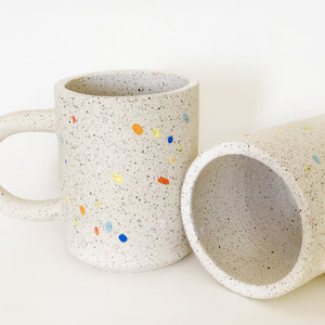 Large Sprinkles on White Speckles Mug