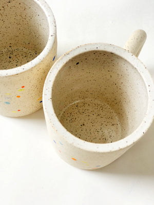 Large Sprinkles on White Speckles Mug