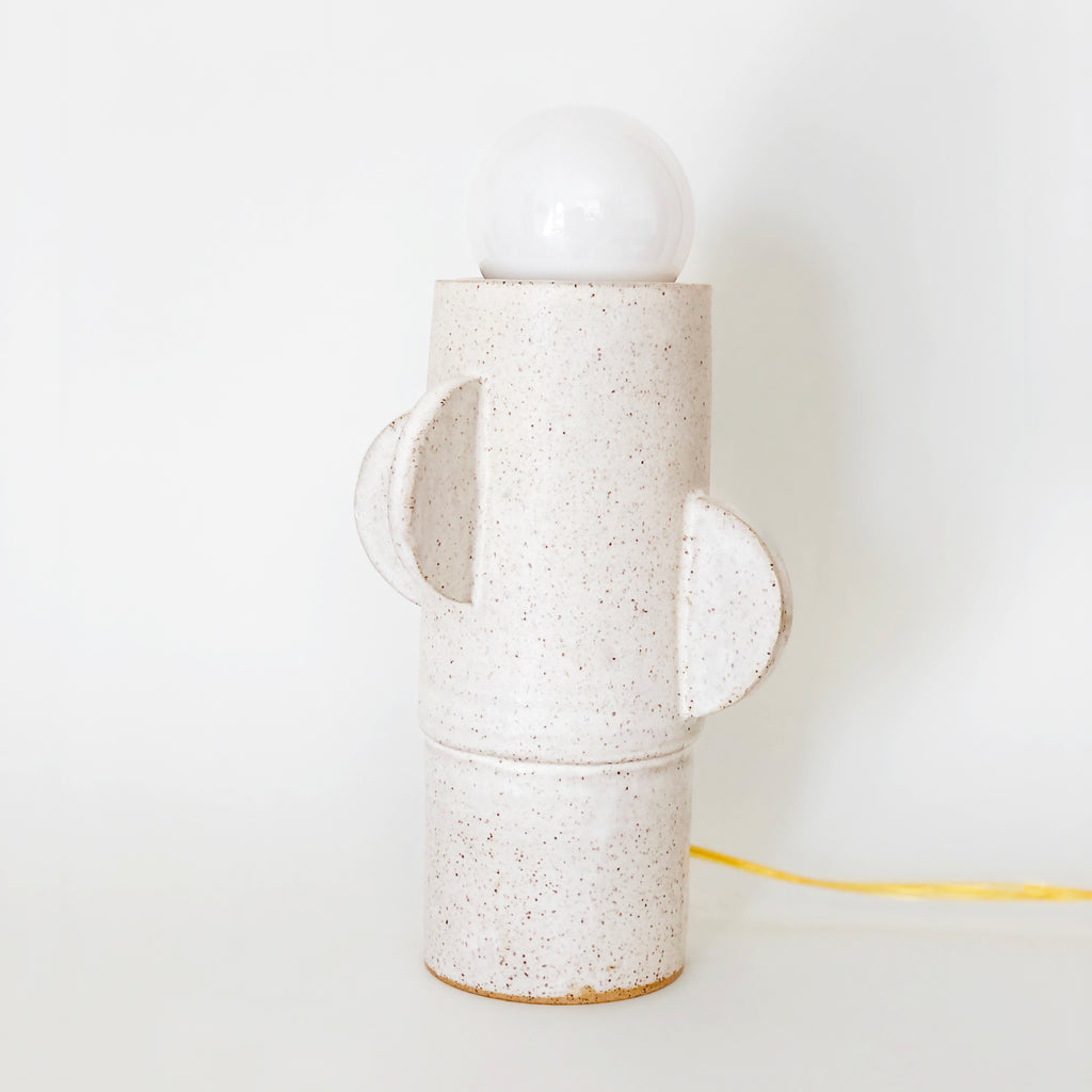 Matte White Cactus Table Lamp - Made to Order