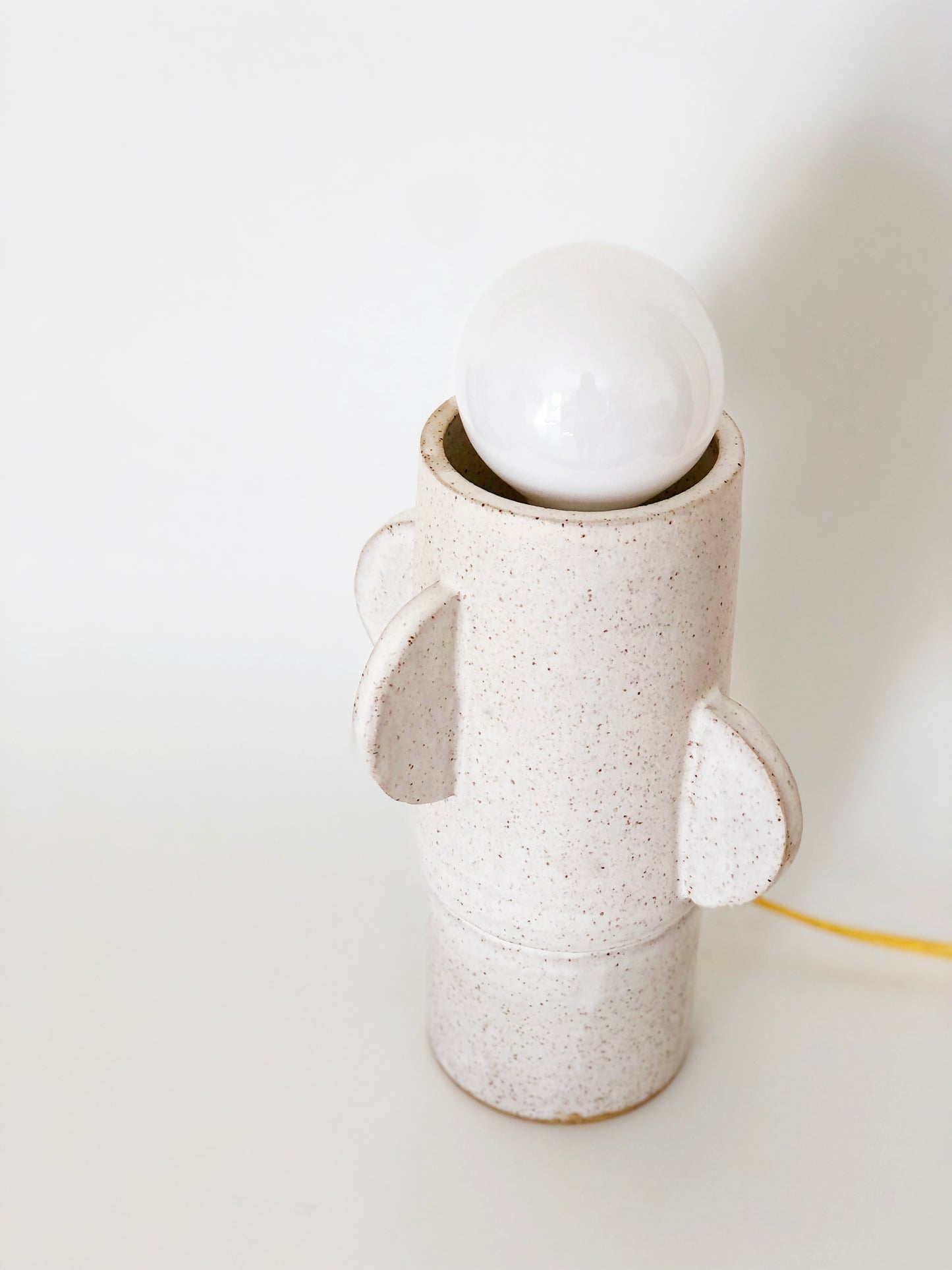 Matte White Cactus Table Lamp - Made to Order