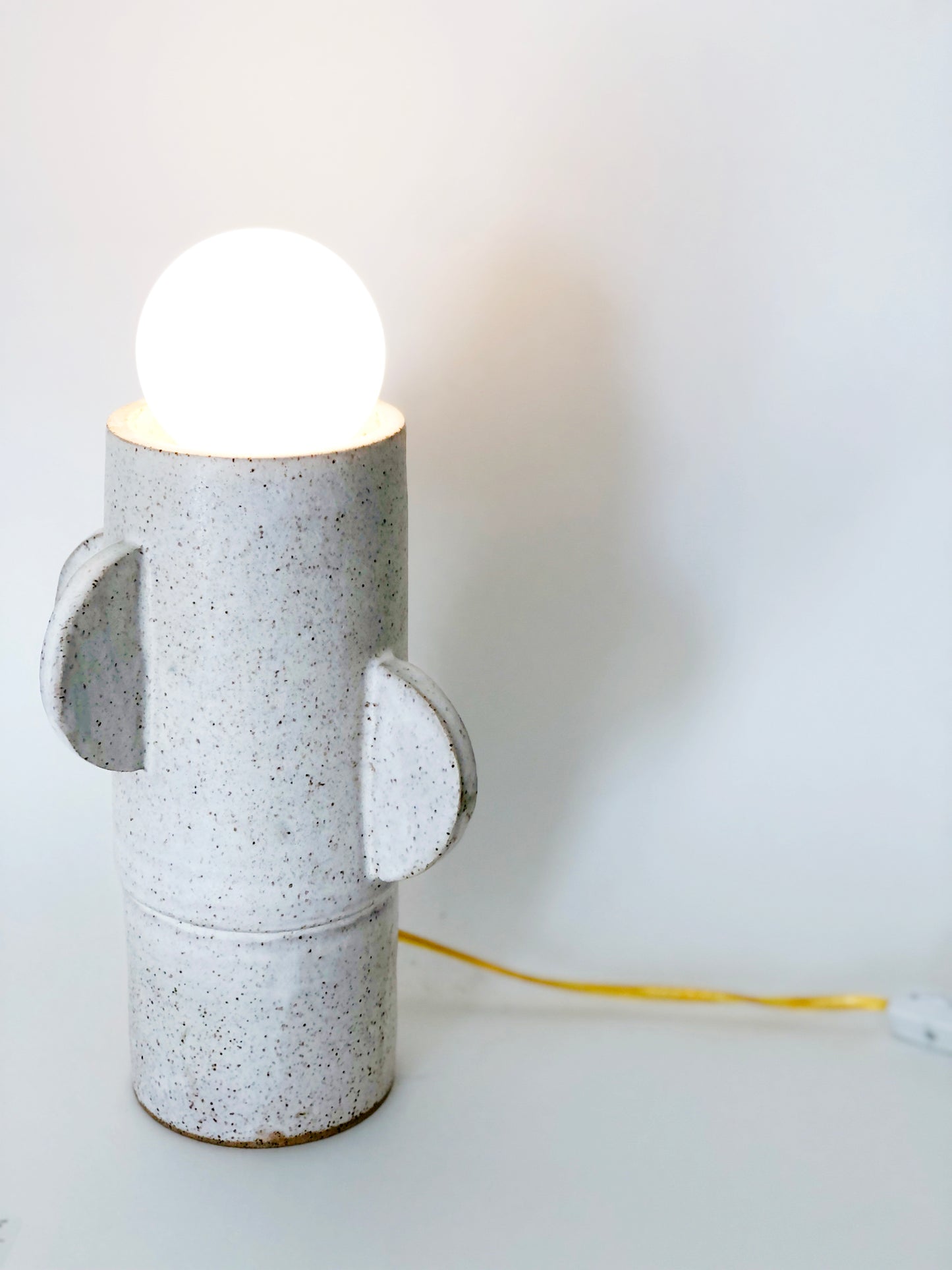 Matte White Cactus Table Lamp - Made to Order