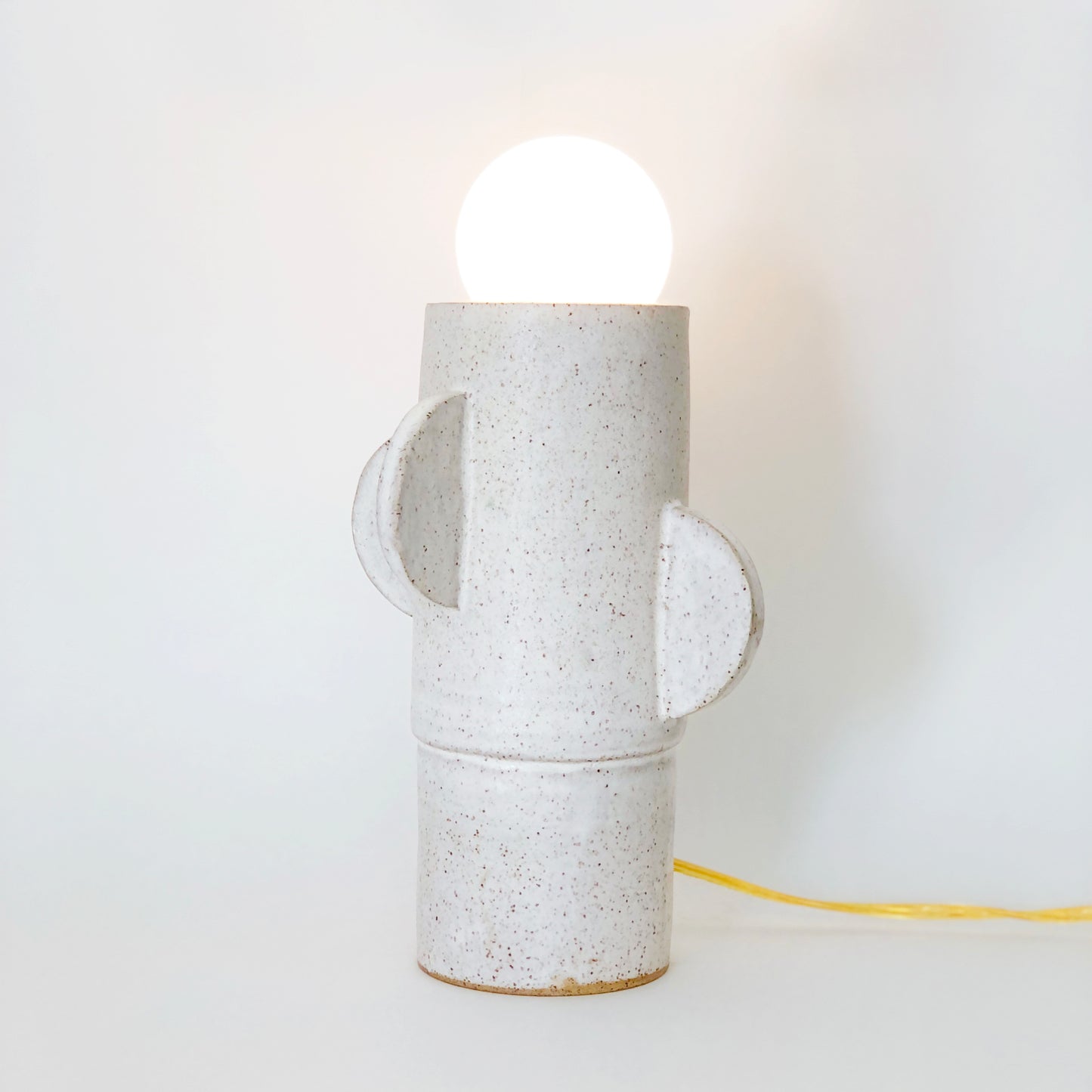 Matte White Cactus Table Lamp - Made to Order