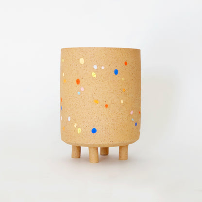 Sprinkles on Speckles Planter with Legs