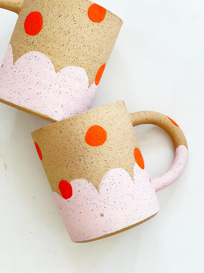 Large Dots over Cloud Mug