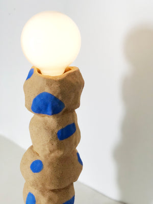 Dimmable Hand-Built Balance Speckled Table Lamp - Made to Order