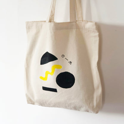 Hand Painted Blocks Tote Bag